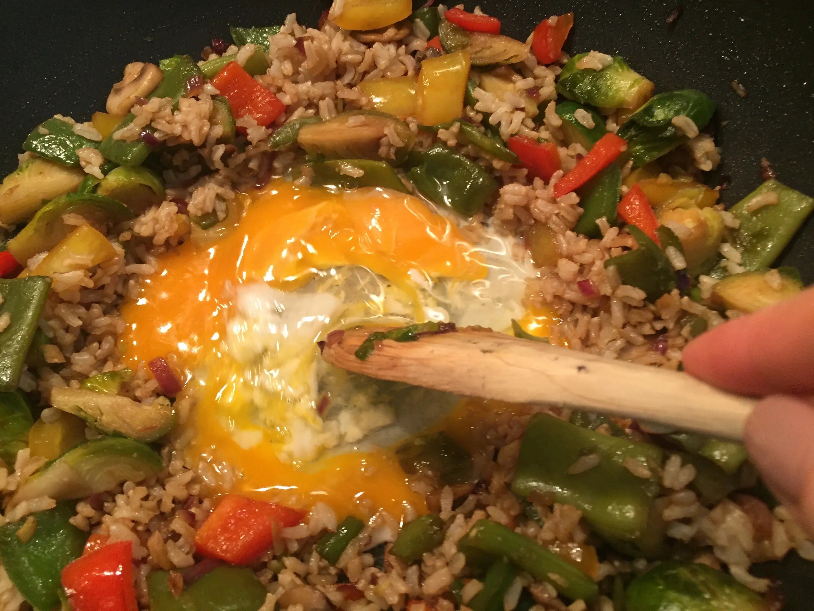 Stir fry in the pan