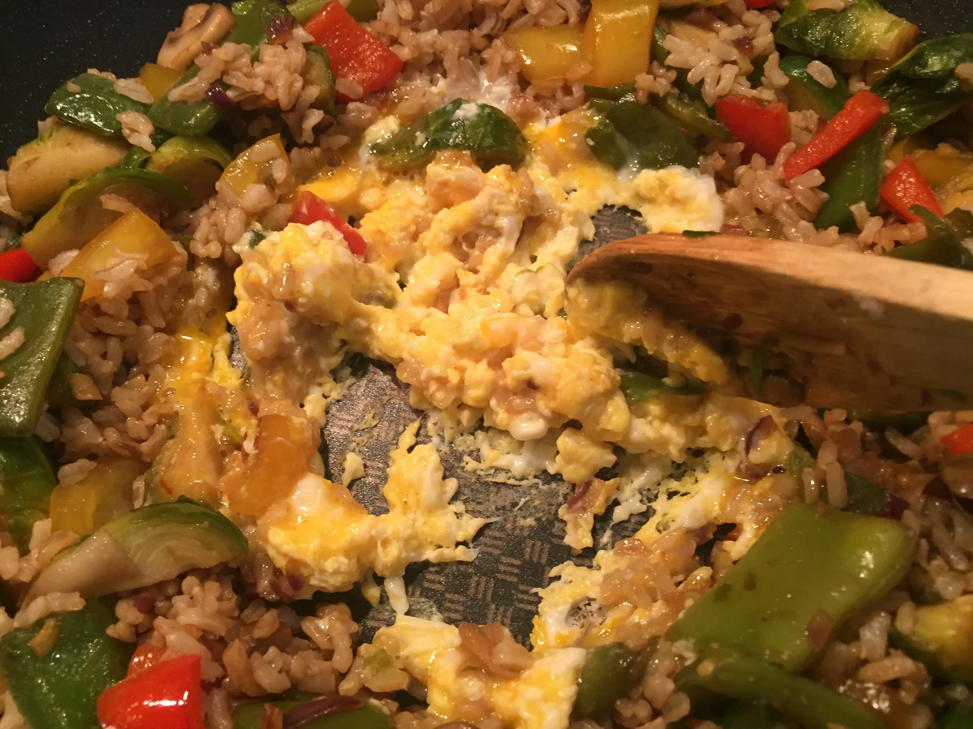 Stir fry in the pan