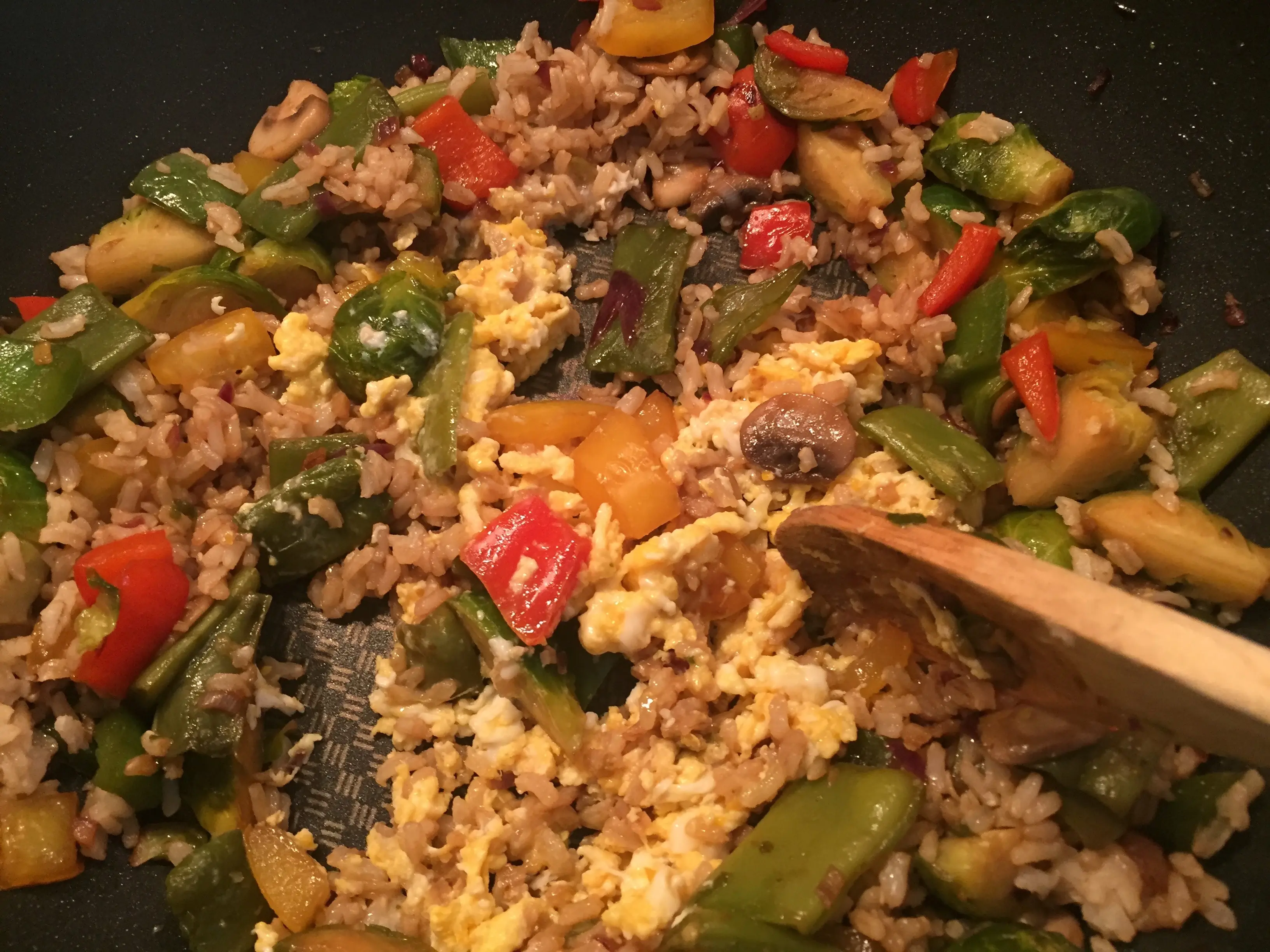 Stir fry in the pan