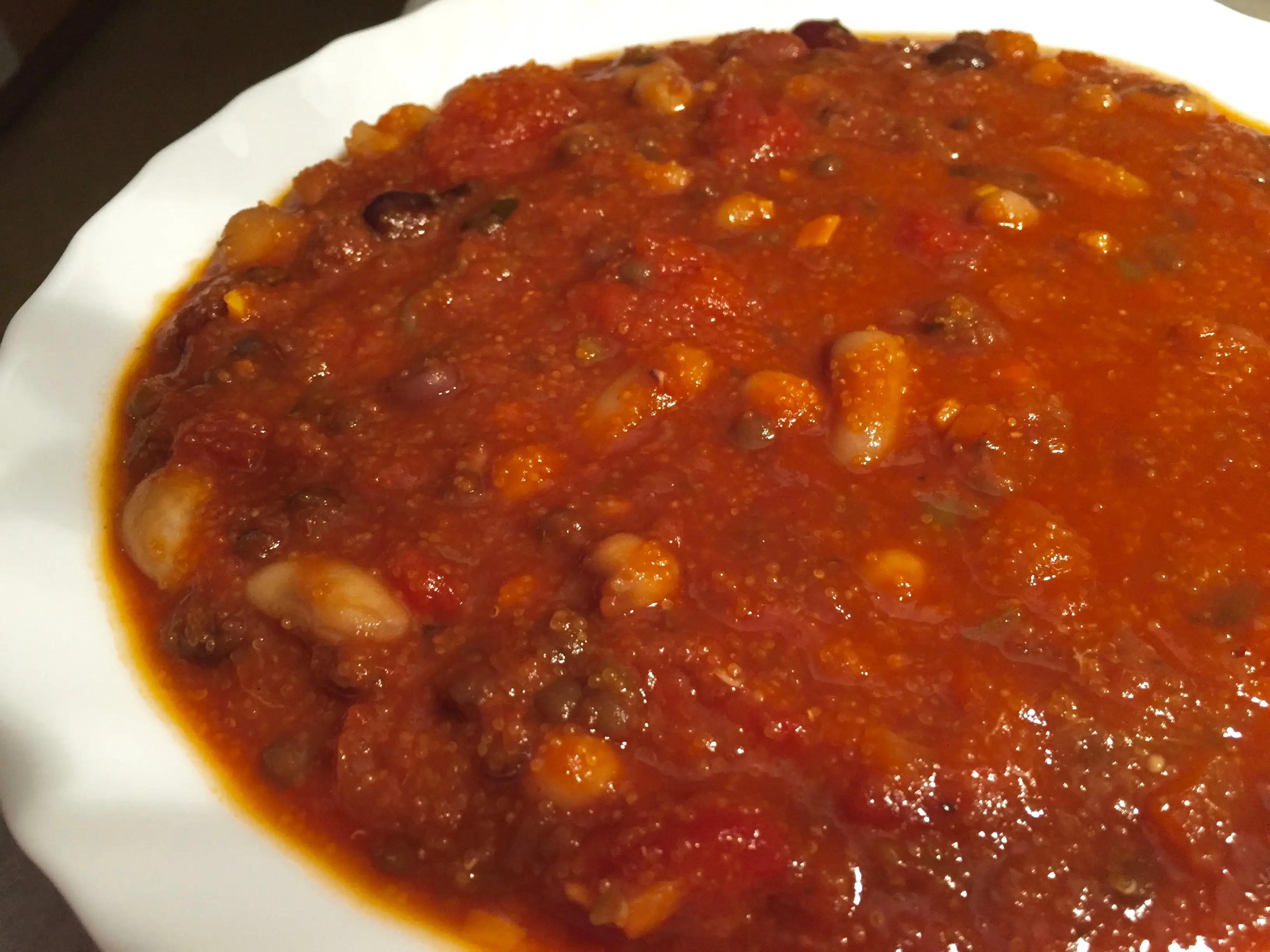 Bean and amaranth chili