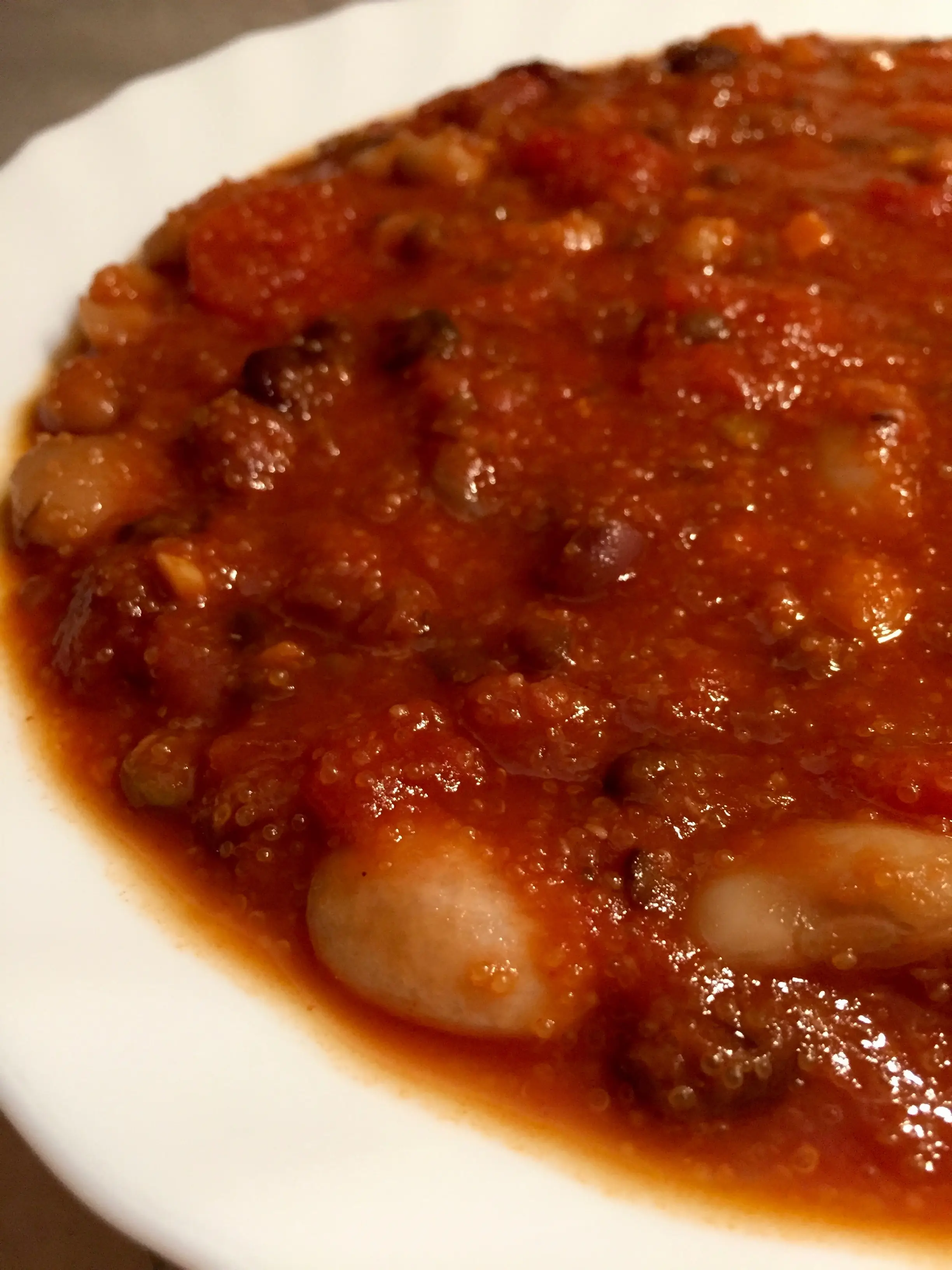 Bean and amaranth chili