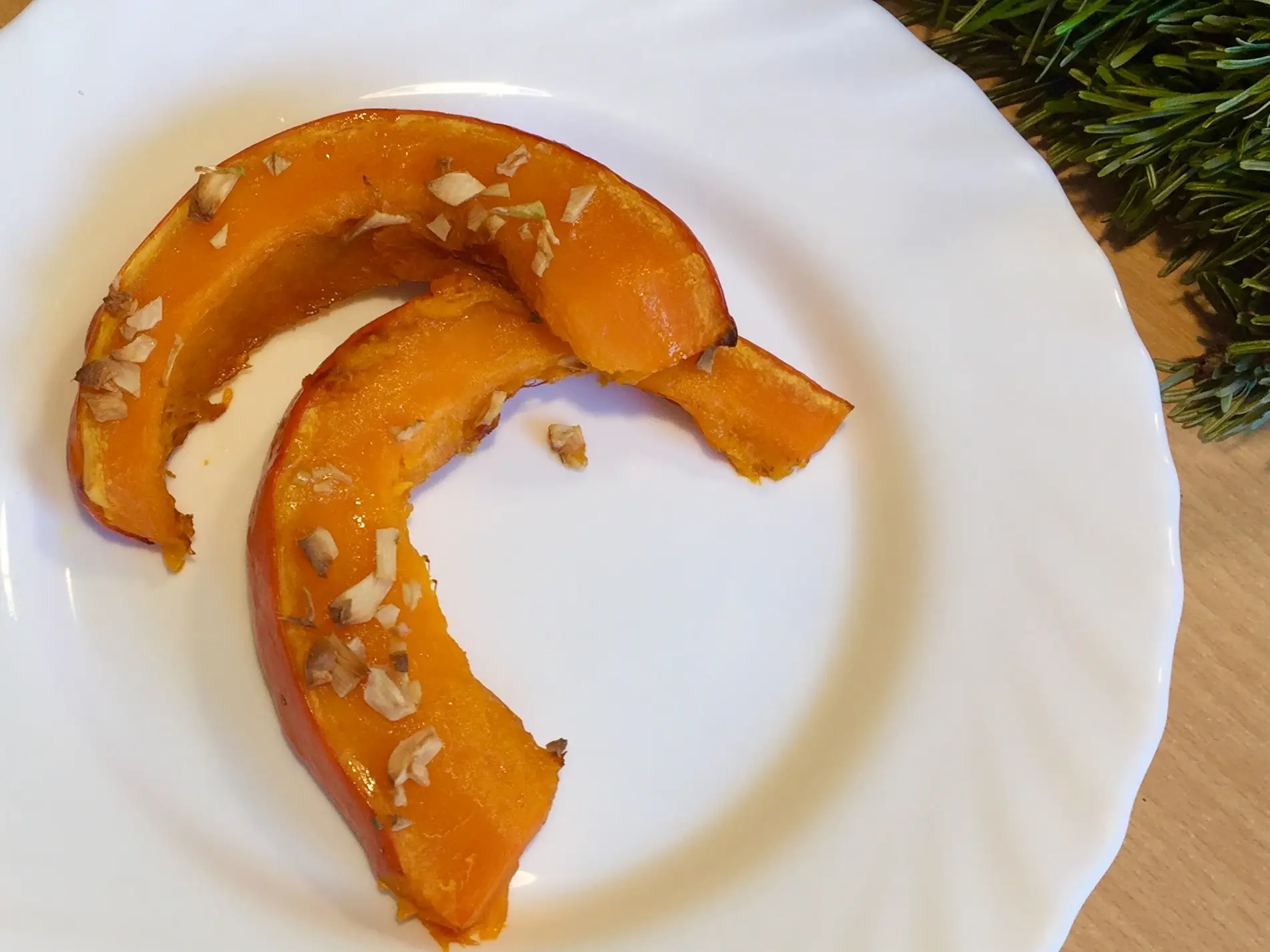 Savory pumpkin slices