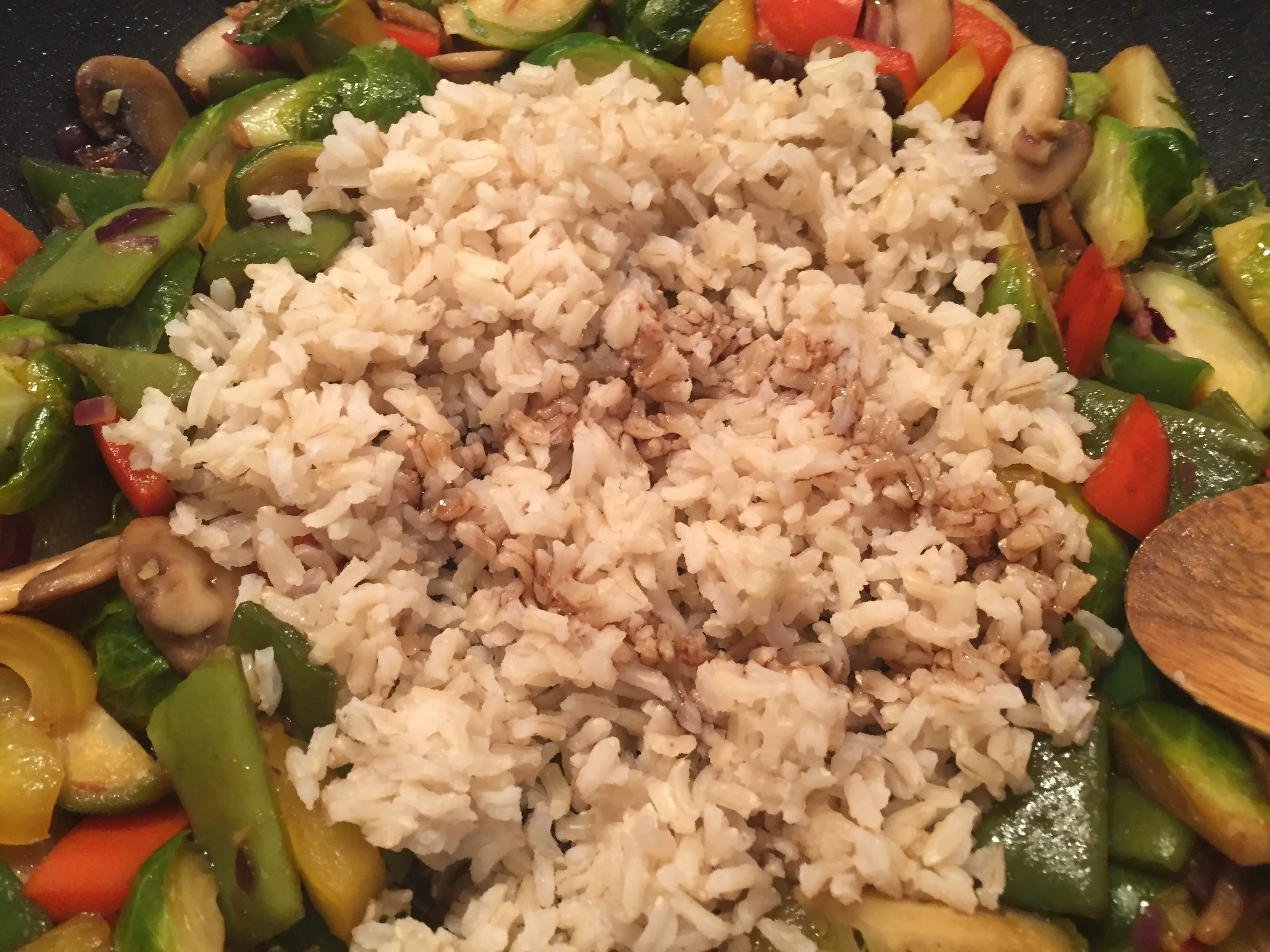 Stir fry in the pan