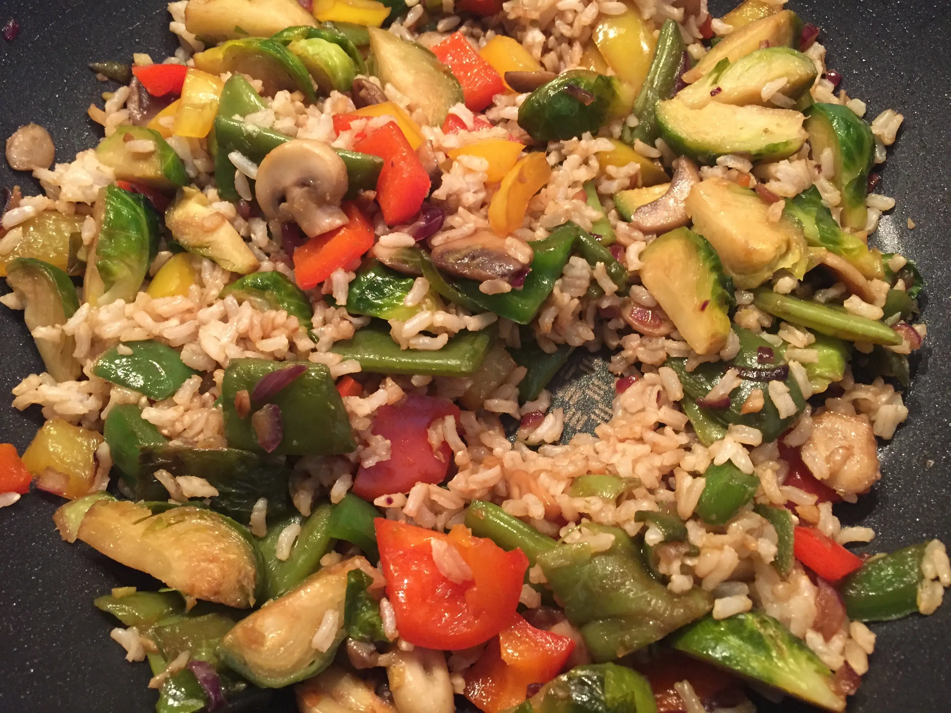 Stir fry in the pan