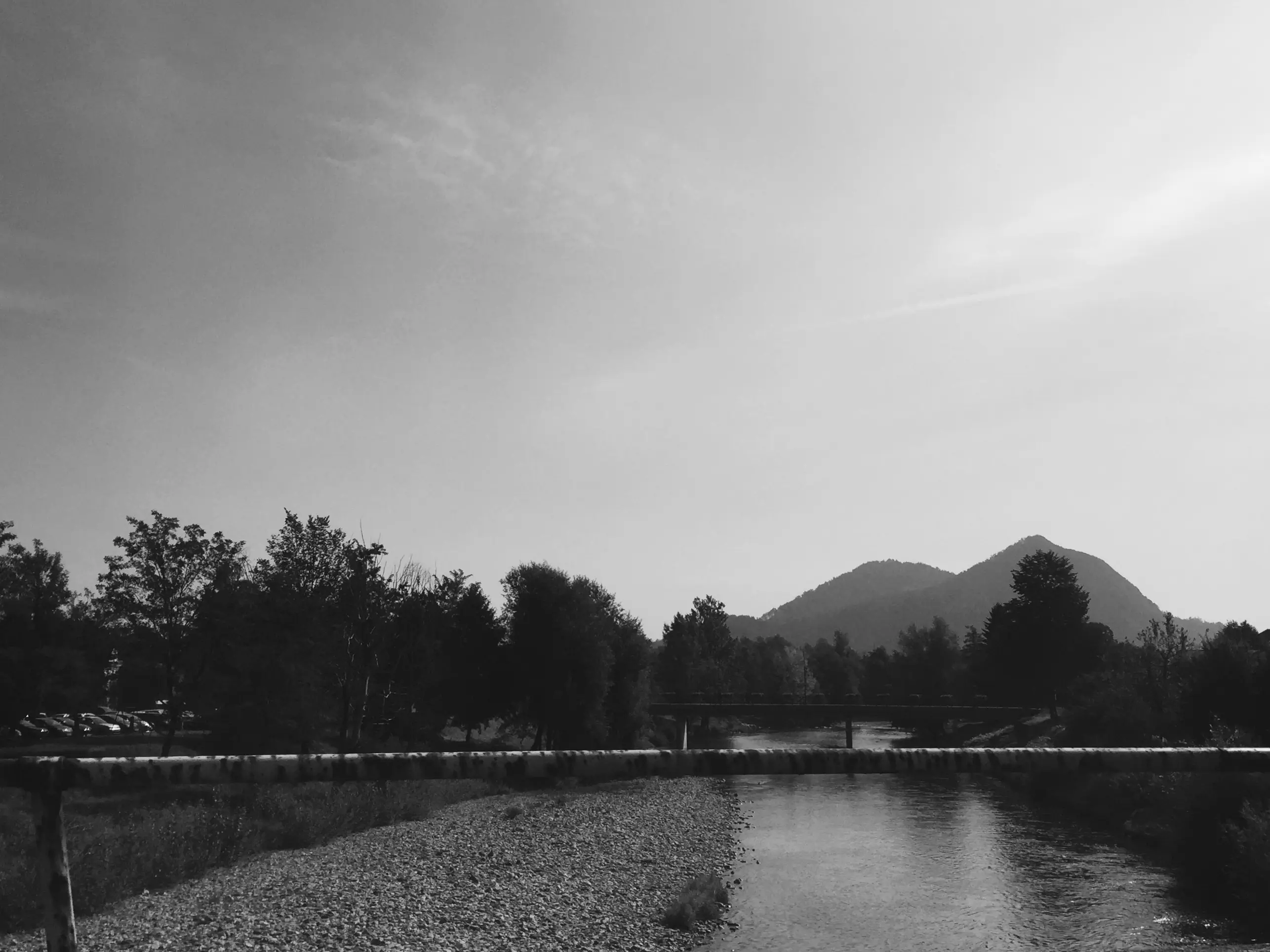 The River Sora on our way to workout.